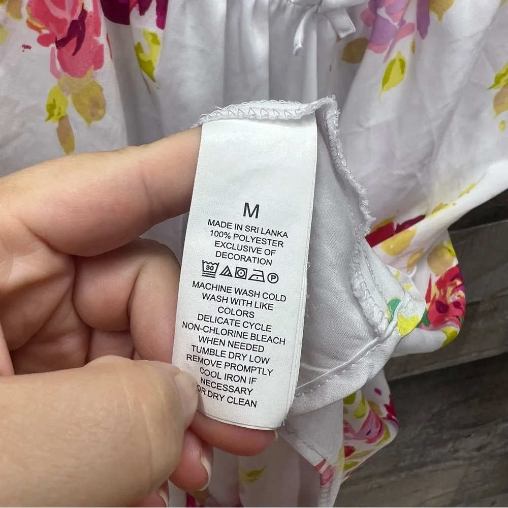 Kate Spade Rose Floral Chemise Nightgown Slip